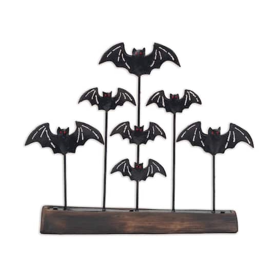 Michaels, Sunset Vista Designs® 13.5" Whimsical Vintage Camp of Bats Tabletop Décor – Category: Halloween Tabletop Decor